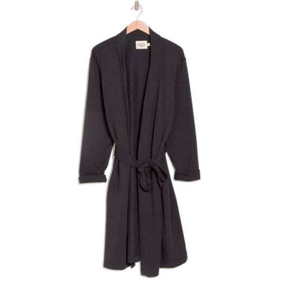 UGG Alven Men’s Robe in Black Sz. XL - Picture 5 of 8